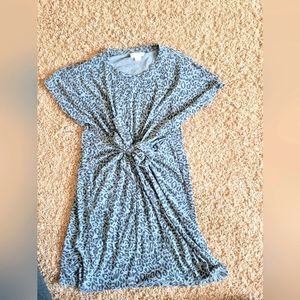 Grey leopard print sundress